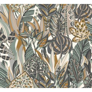 PAPEL PINTADO CASAMANCE AVENTURA DESIRADE GR/AZ/OC