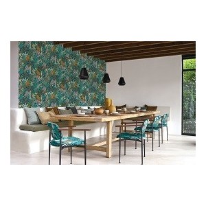 PAPEL PINTADO CASAMANCE AVENTURA BELIZE VER/OCRE