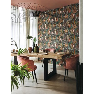 PAPEL PINTADO CASAMANCE AVENTURA DESIRADE VINO/VER