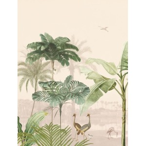 MURAL EIJFFINGER OASIS LAGOON SMALL BLUSH PINK