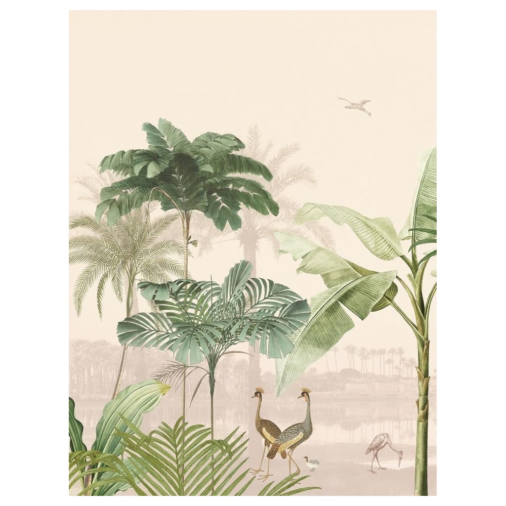 MURAL EIJFFINGER OASIS LAGOON SMALL BLUSH PINK