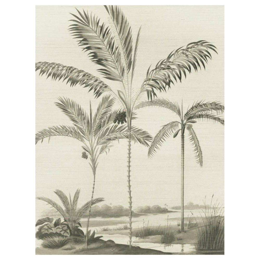 MURAL EIJFFINGER OASIS PALM BLACK & WHITE 
