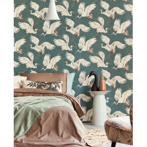 PAPEL PINTADO EIJFFINGER OASIS 317355 AZ VERDOSO