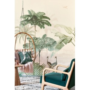 MURAL EIJFFINGER OASIS LAGOON SMALL BLUSH PINK