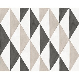 PAPEL PINTADO YBARRA SERRET MAASAI MAA PLATA/GR