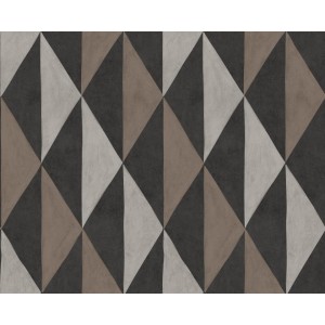 PAPEL PINTADO YBARRA SERRET MAASAI MAA CARBÓN