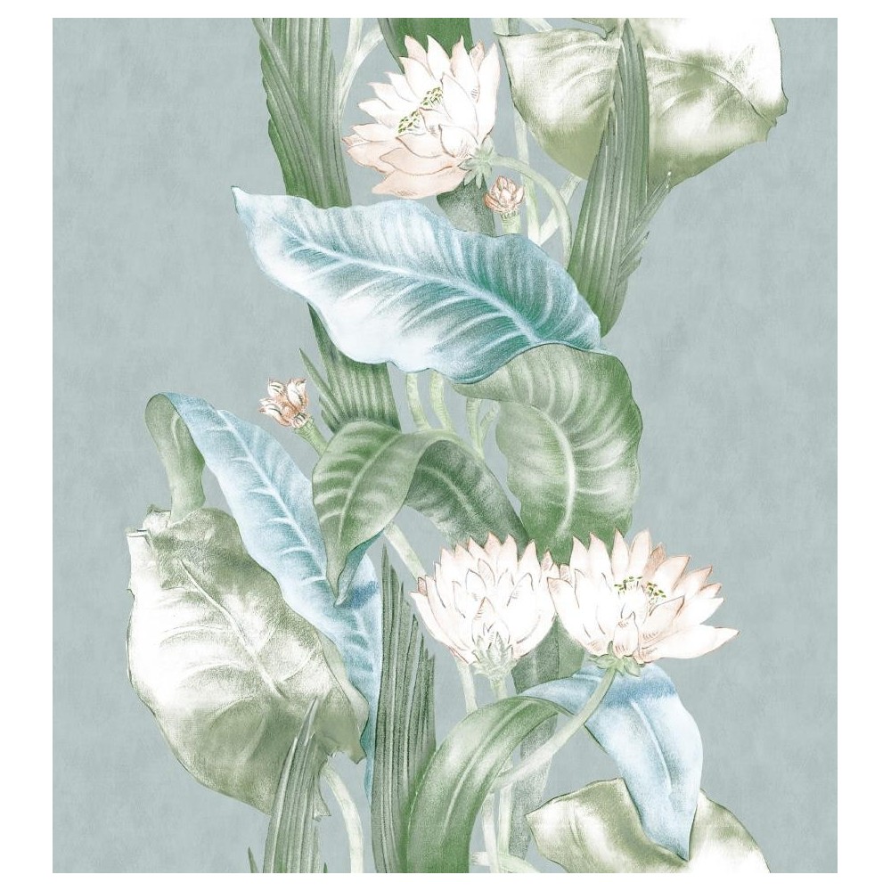 PAPEL PINTADO YBARRA SERRET MAASAI RIVERINE AQUA