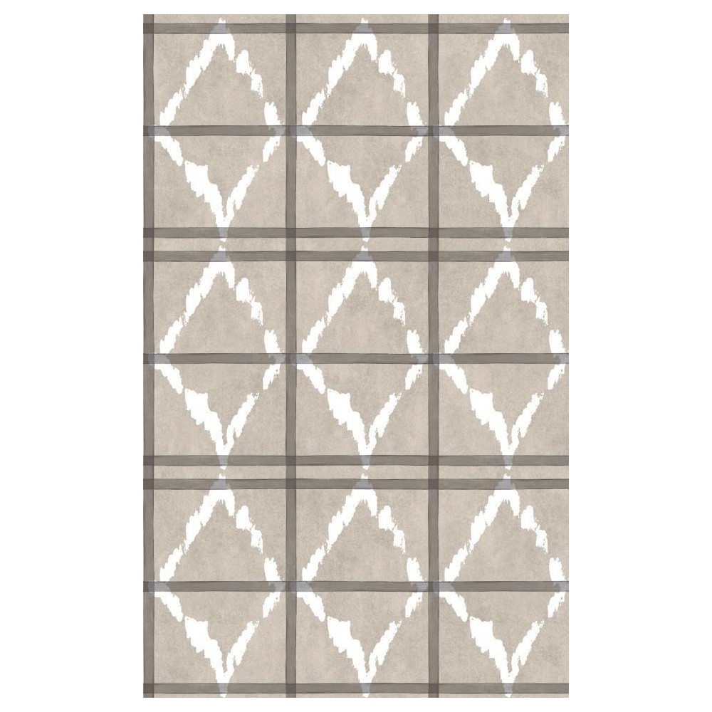 PAPEL PINTADO YBARRA SERRET MASSAI SHUKA PLATA 