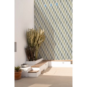 PAPEL PINTADO YBARRA SERRET MAASAI MAA MENTA