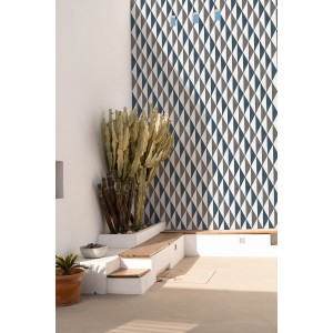 PAPEL PINTADO YBARRA SERRET MAASAI MAA AÑIL/GRIS