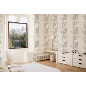 PAPEL PINTADO YBARRA SERRET MAASAI RIVERINE PLATA