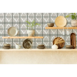 PAPEL PINTADO YBARRA SERRET MAASAI SHUKA MENTA/GR