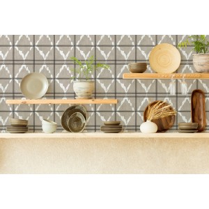 PAPEL PINTADO YBARRA SERRET MASSAI SHUKA PLATA 