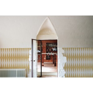 PAPEL PINTADO YBARRA SERRET MASSAI WARRIOR OCRE