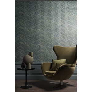 PAPEL PINTADO CASAMANCE VEGETAL OCOTEA VER/AZ