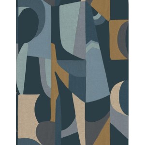 PAPEL PINTADO CASAMANCE L´ATELIER ASSEMBLAGE AZUL
