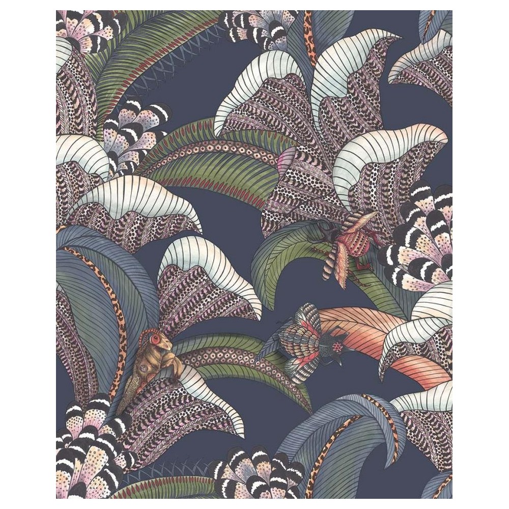 PAPEL PINTADO COLE & SON JABULA HOOPOE AZUL