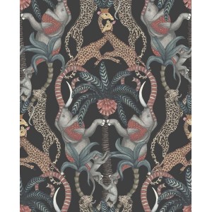 PAPEL PINTADO COLE & SON JABULA SAFARI NE/ROJ