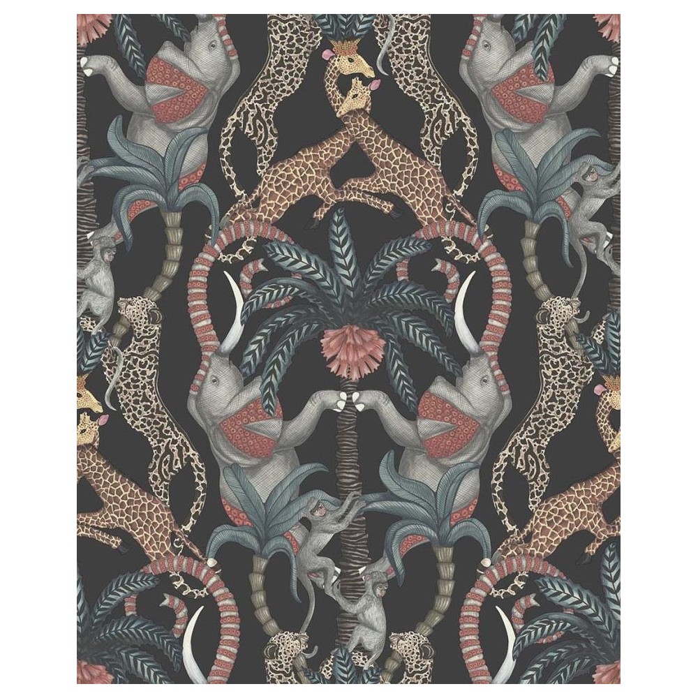 PAPEL PINTADO COLE & SON JABULA SAFARI NE/ROJ