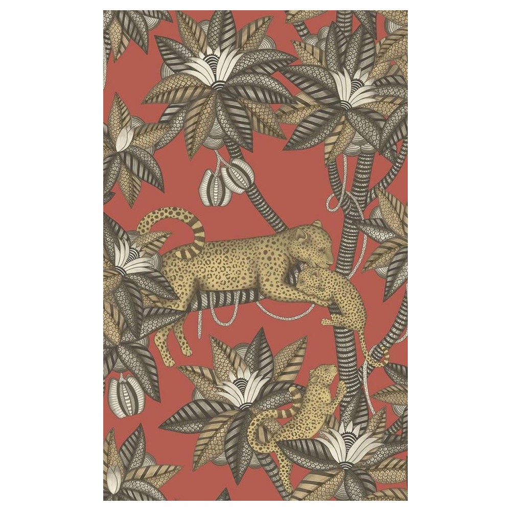 PAPEL PINTADO COLE & SON JABULA SATARA CORAL