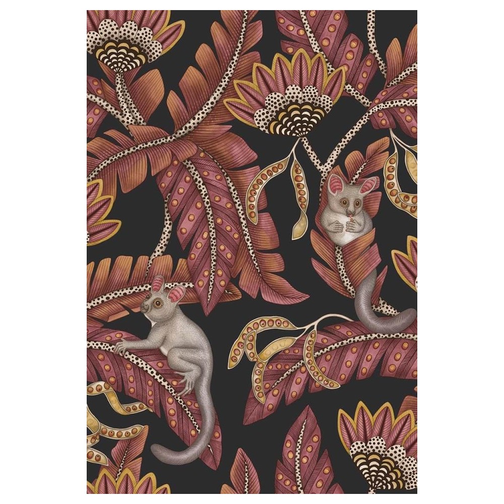 PAPEL PINTADO COLE & SON JABULA BUSH NEG/MA