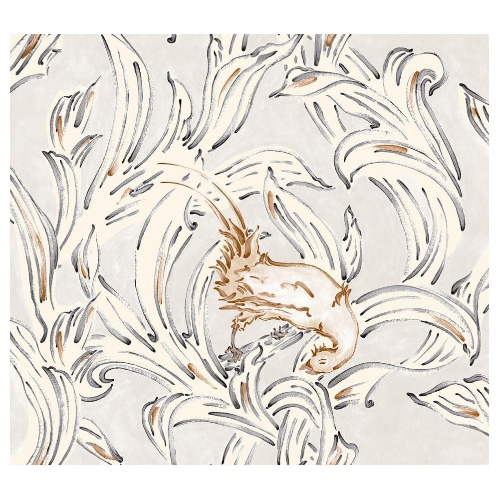 PAPEL PINTADO YBARRA SERRET INDIANO EXÓTICO SIENA 