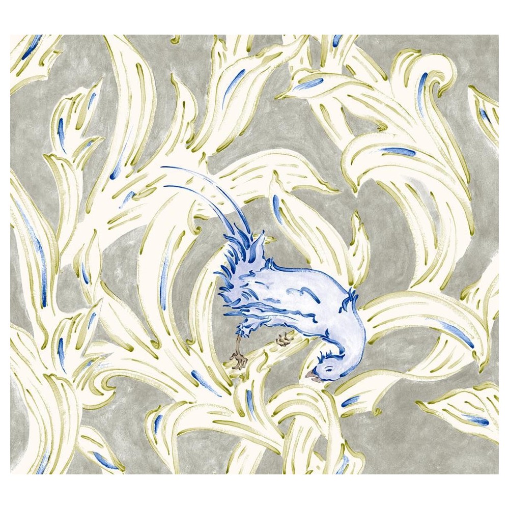 PAPEL PINTADO YBARRA SERRET INDIANO EXÓTICO INDIGO