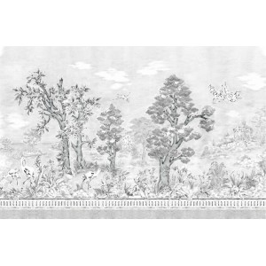 MURAL YBARRA SERRET INDIANO JACARANDA NOCHE