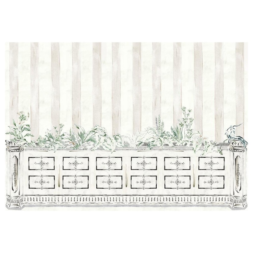 MURAL YBARRA SERRET INDIANO FACHADA POLI PIEDRA