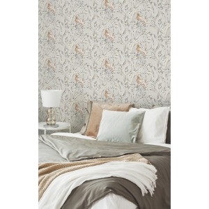 PAPEL PINTADO YBARRA SERRET INDIANO EXÓTICO SIENA 