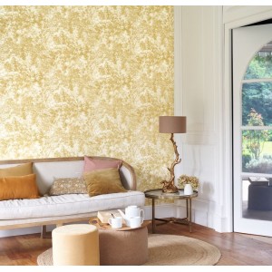 PAPEL PINTADO CASADECO VOYAGE ONIR CANOPÉE OCRE