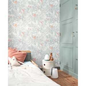 PAPEL PINTADO CASADECO VOYAGE ONIR JARDIN CEL/NAR