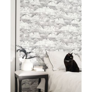 PAPEL PINTADO CASADECO VOYAGE ONIR SONGE BL/NE