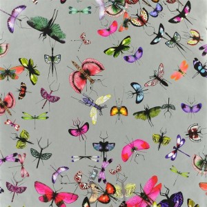 PAPEL PINTADO CHRISTIAN NOUVEAUX MARIPOSA ZINC