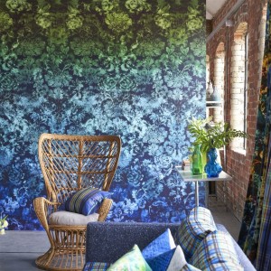 MURAL DESIGNERS SCENES&MURALS TARBANA DAMASK COBAL