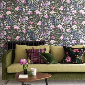 PAPEL PINTADO DESIGNERS GUILD PORCELAINE NOIR 