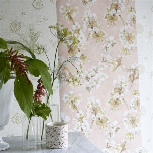PAPEL PINTADO DESIGNERS PORCELAINE FLEUR ASSAM CAM