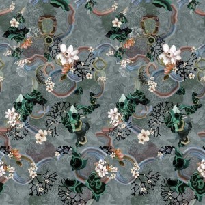 MURAL CHRISTIAN LACROIX UTOPIA ALGAE BLOOM GRAPHIT