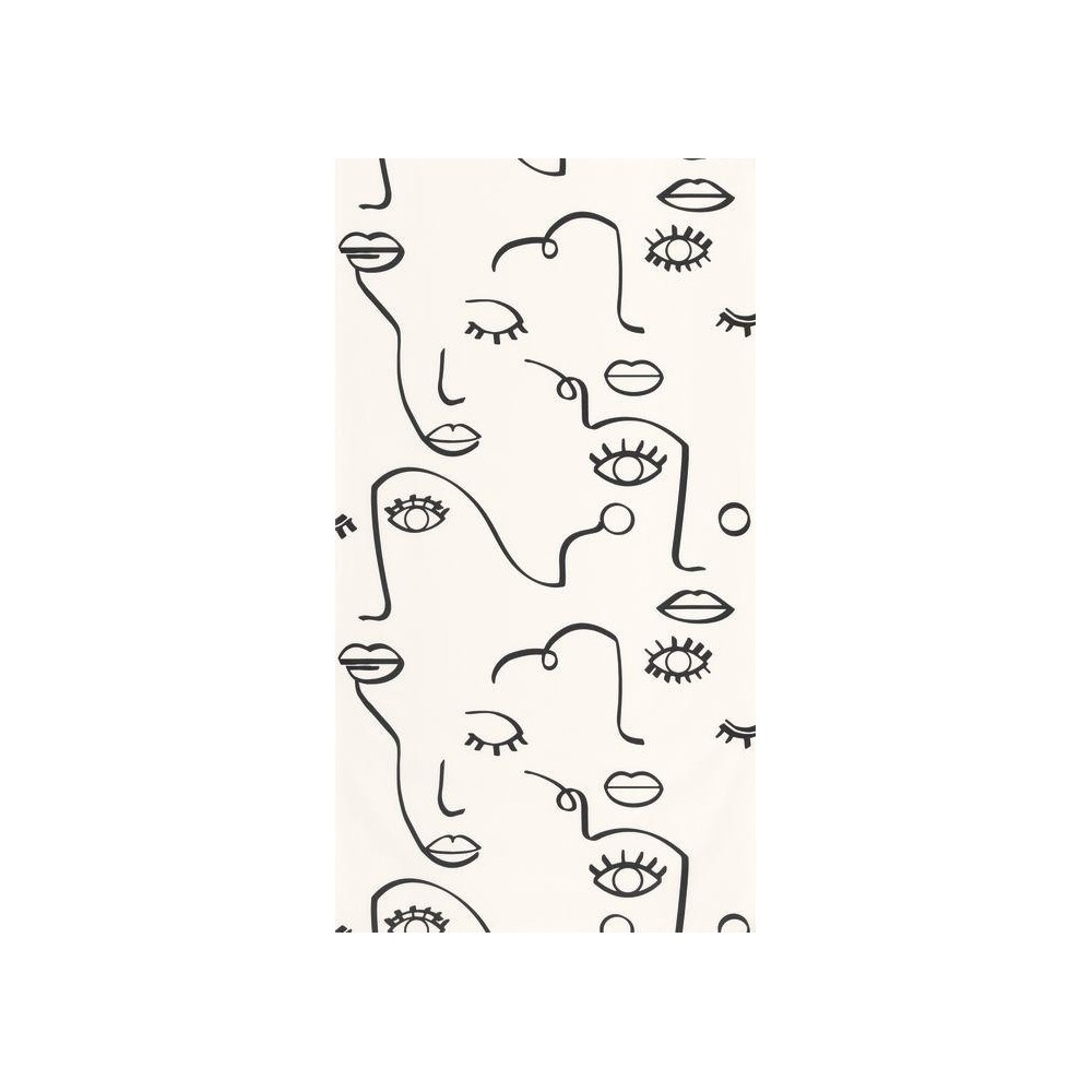 PAPEL PINTADO CASELIO YOUNG & FREE JUST SMILE B/N