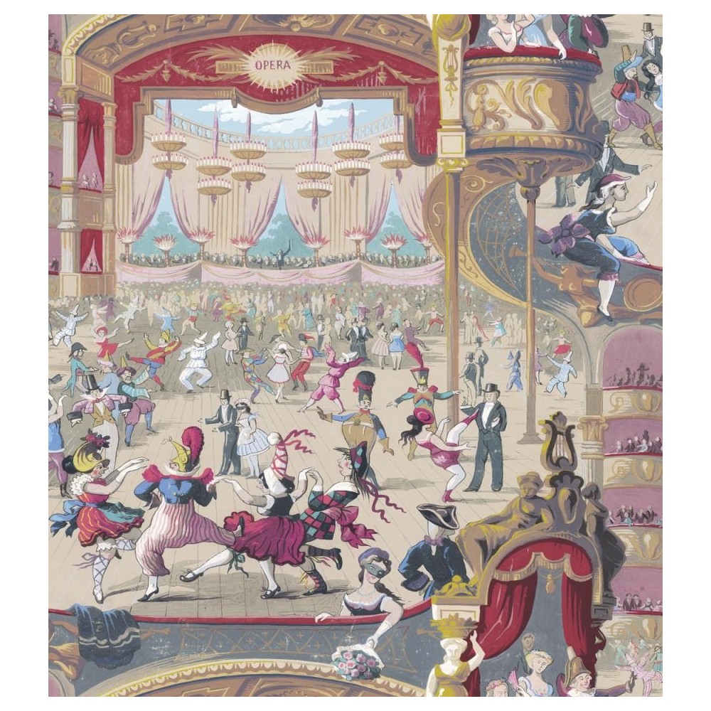 PAPEL PINTADO COLE & SON WHIMSICAL CABARET MULTI