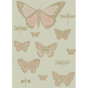 PAPEL PINTADO COLE & SON WHIMSICAL BUTTERFLIES VER