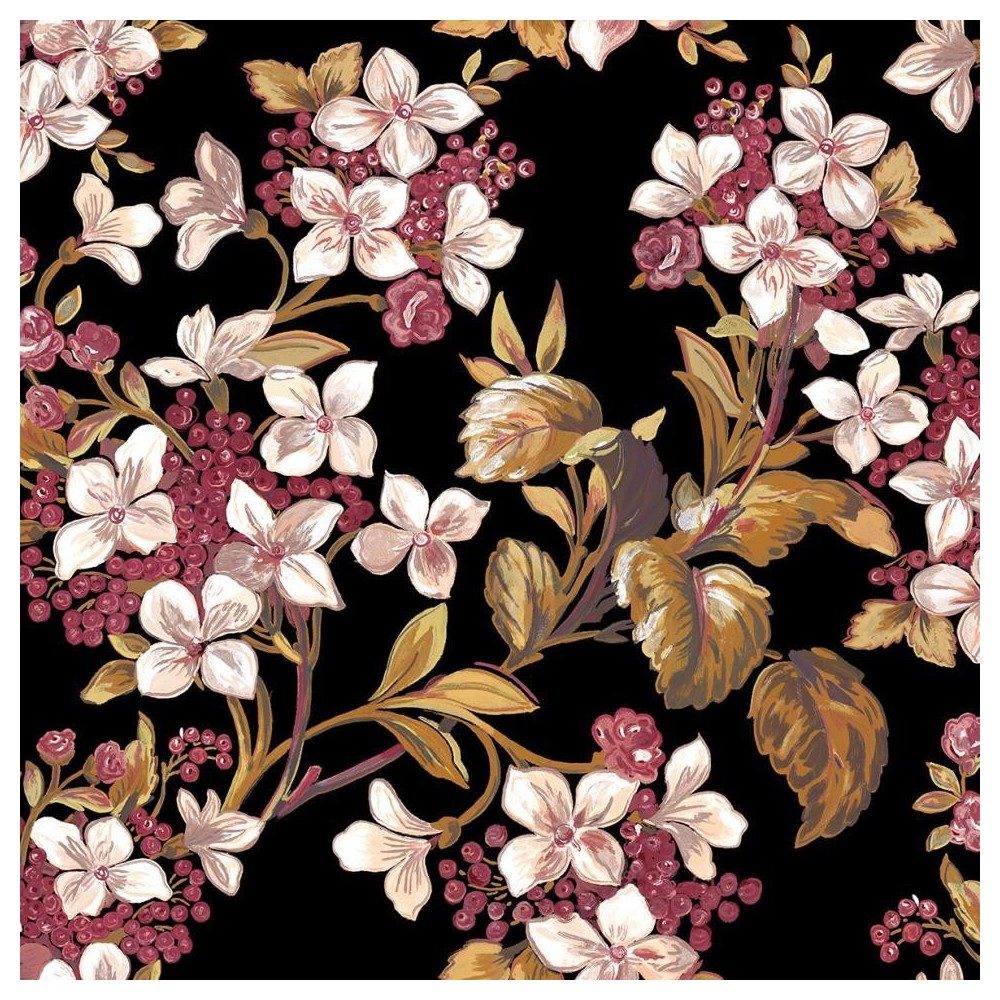 PAPEL PINTADO COORDONNE METAMORP FLOWERY V NEG/MUL