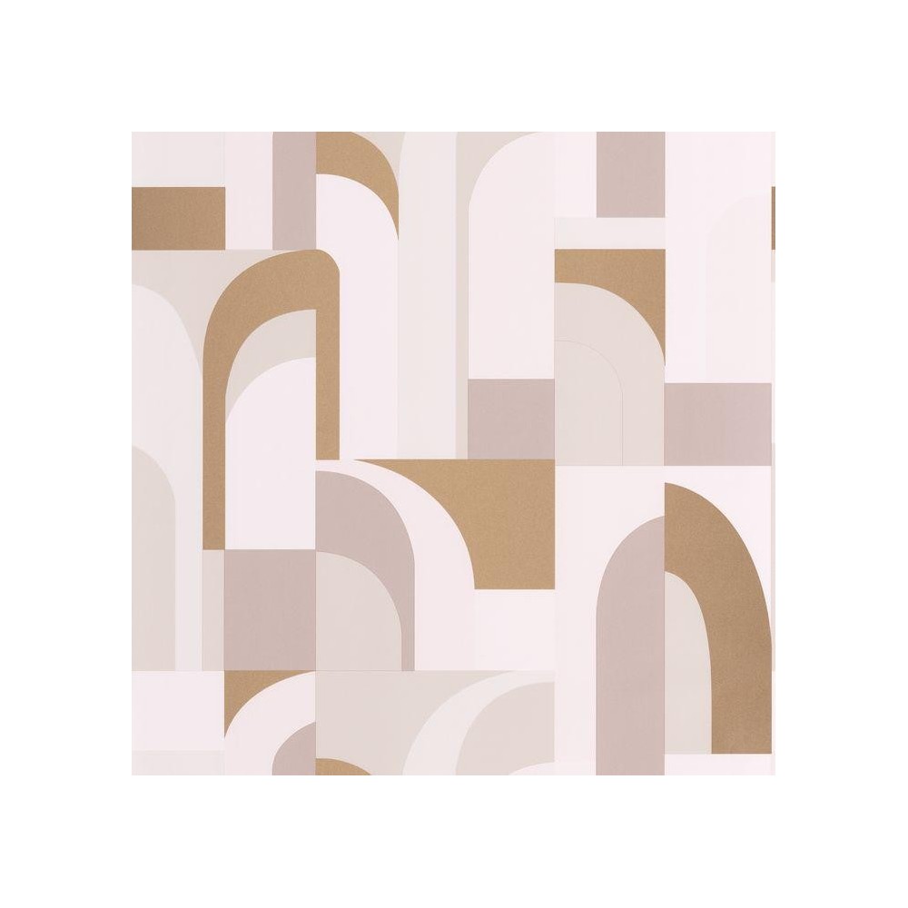 PAPEL PINTADO CASELIO LABYRINTH DOORS BL/DOR/GR