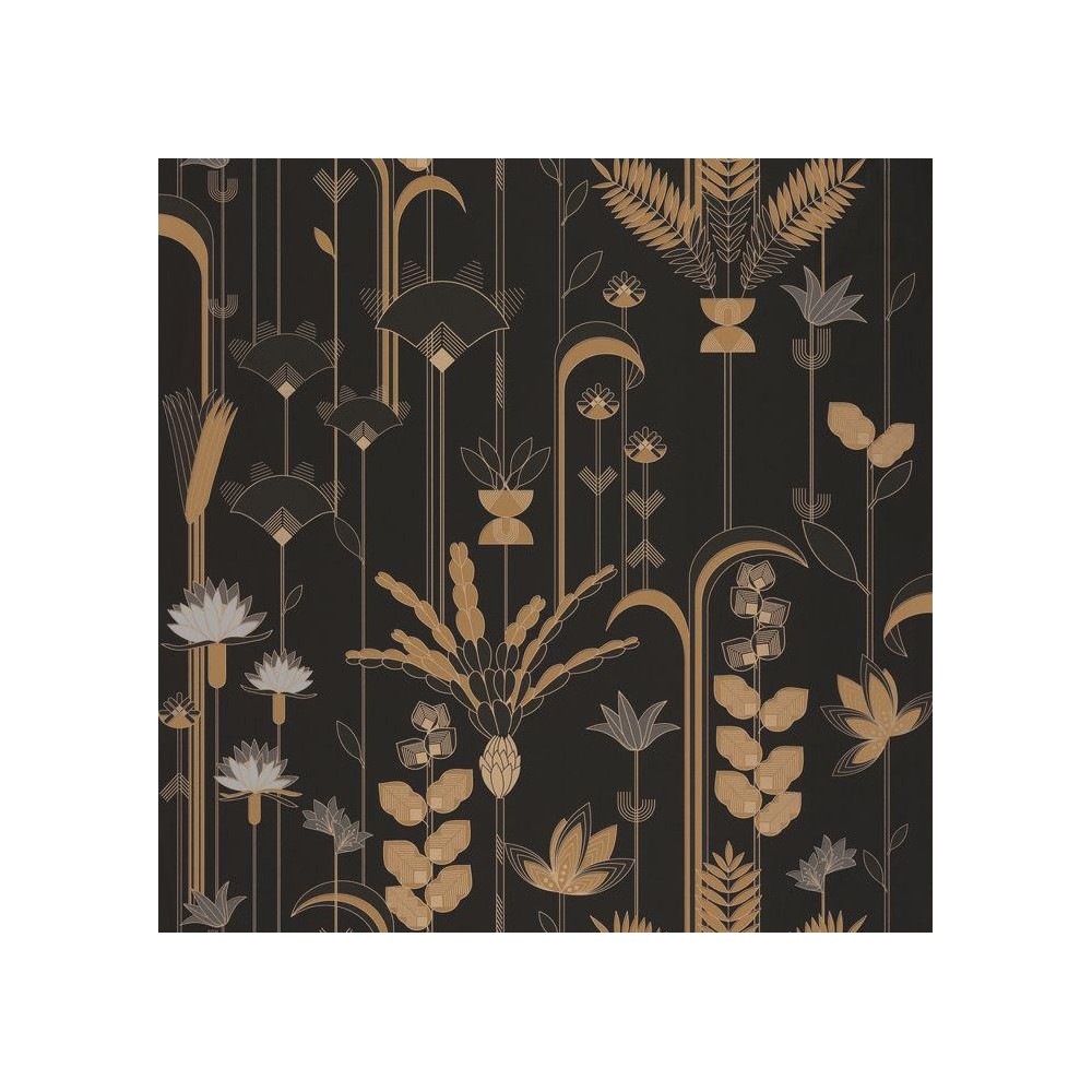 PAPEL PINTADO CASELIO LABYRINTH EPHEMERAL BL/NEG/D