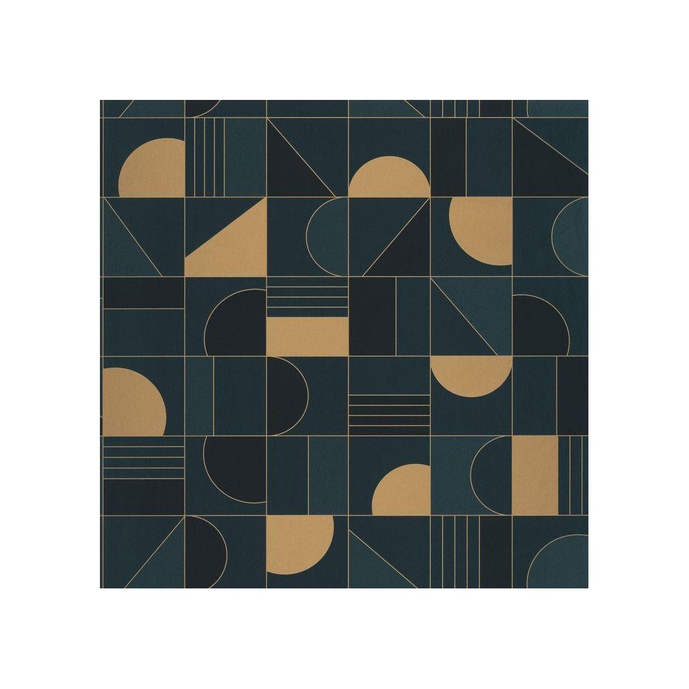 PAPEL PINTADO CASELIO LABYRINYH PUZZLE AZU/DOR