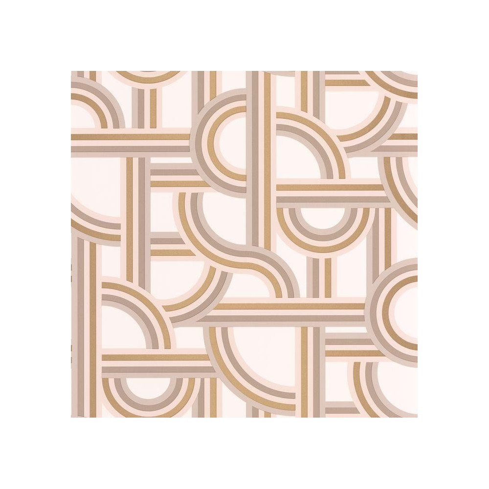 PAPEL PINTADO CASELIO LABYRINTH IMPASS BEI/GR/DOR