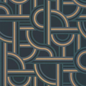 PAPEL PINTADO CASELIO LABYRINTH IMPASS AZU/DOR