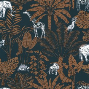 PAPEL PINTADO CASELIO OUR PLANET JUNGLE AZ/MAR/BL