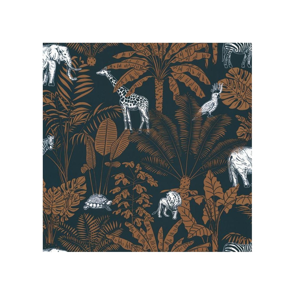 PAPEL PINTADO CASELIO OUR PLANET JUNGLE AZ/MAR/BL