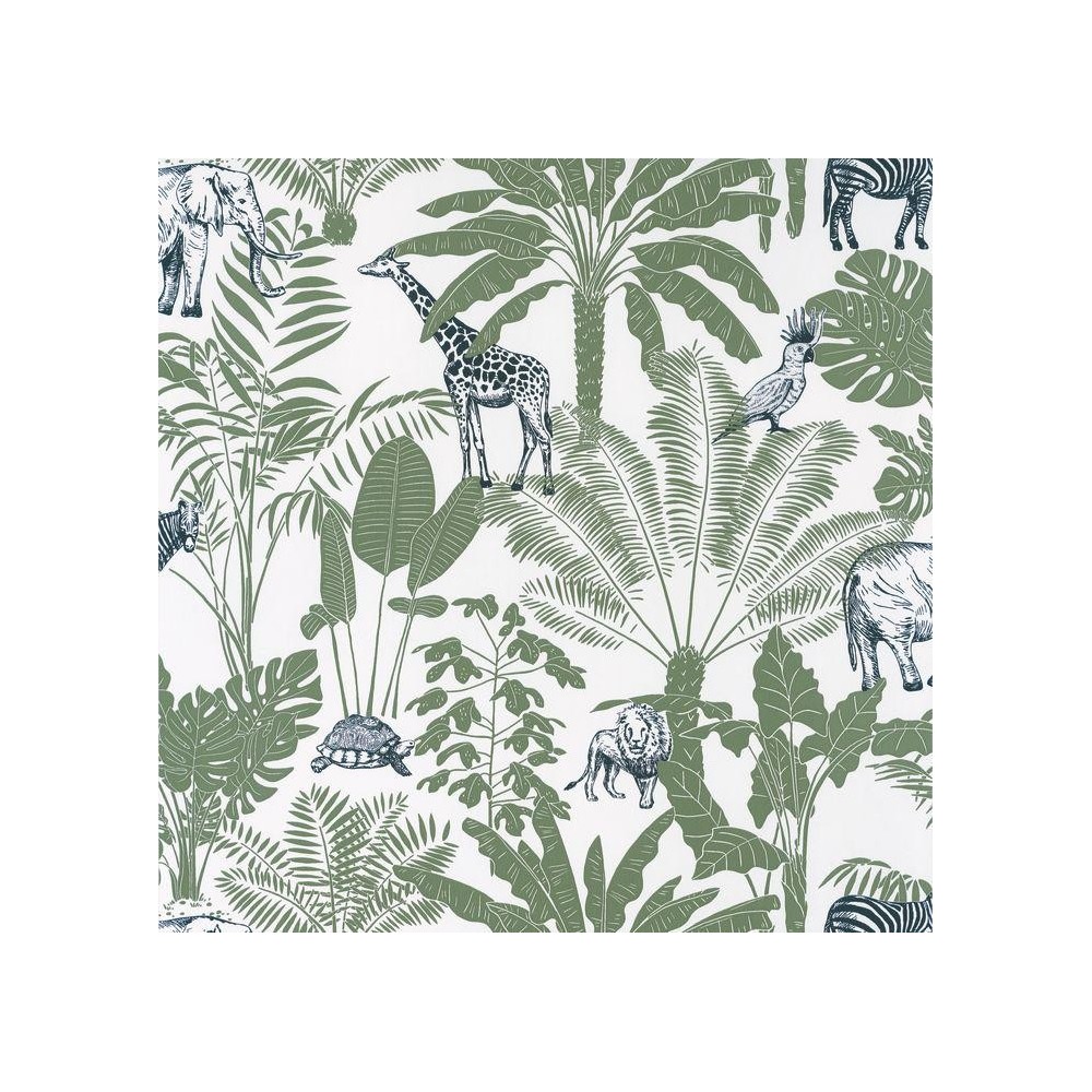 PAPEL PINTADO CASELIO OUR PLANET JUNGLE BL/VER/AZ